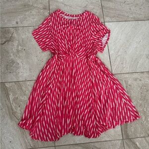 Torrid super soft knit Pink Striped Dress size 4Xl